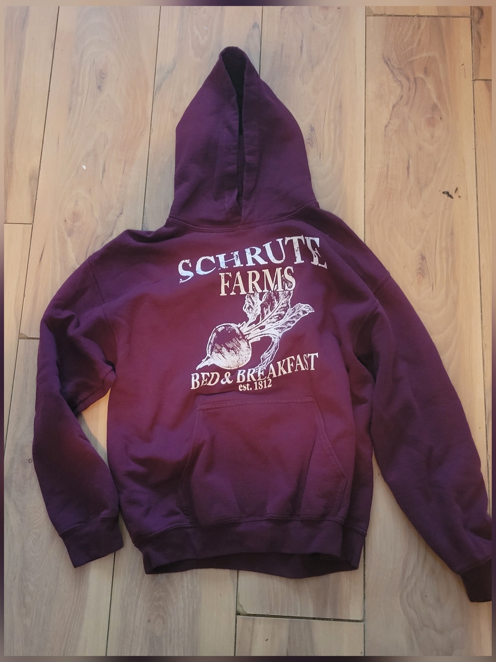 Maroon Crewneck Hoodie - Men